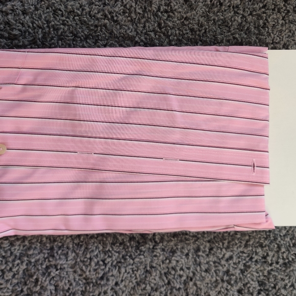 Tommy hilfiger striped pink dress shirt - Picture 4 of 5